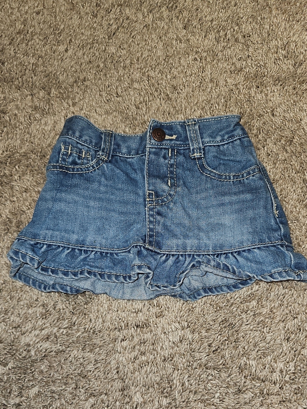 OshKosh B'gosh Blue Denim Ruffle Skort